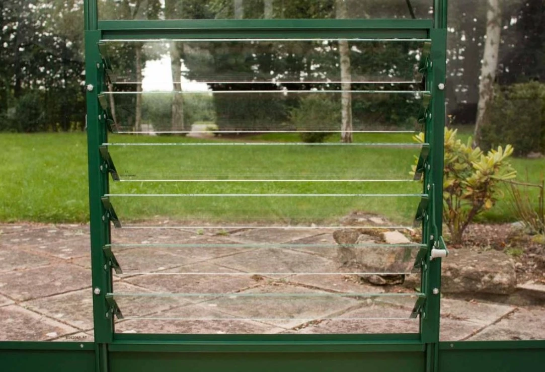 Royal Well Louvreraam 6L Veiligheidsglas Groen 610 x 610 mm - Afbeelding 1